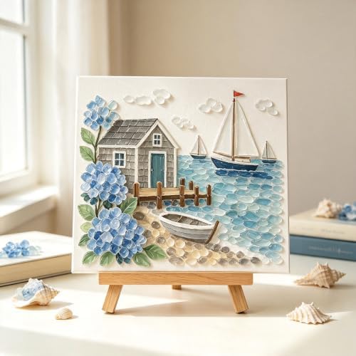 Timeless American Destinations Sea Glass Art Kit 5D Craft Mosaic (Style3) by Twohua