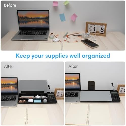 Varhomax Glass Desk Whiteboard with Calculator - Image 5