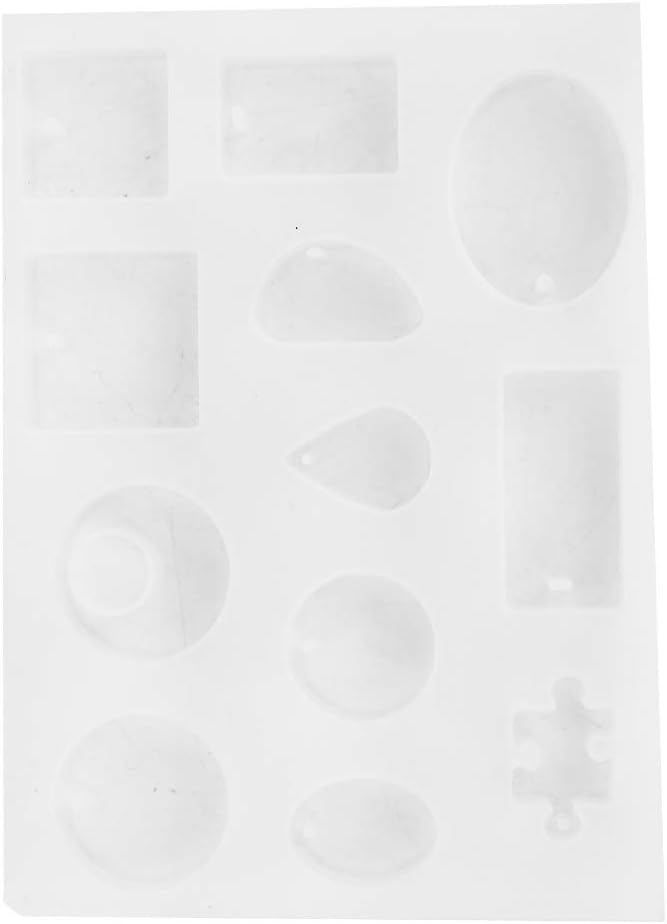 SparkFeng 214Pcs Silicone Casting Set, DIY Jewelry Mould Kit for Earrings Pendants Necklaces Bracelets, Soft Durable Silicone with Smooth Surface, Complete Accessories for Resin