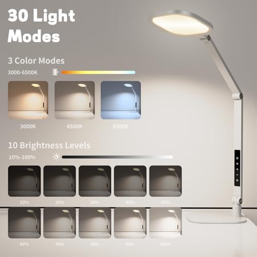 LitONES LED Desk Lamp for Home Office, Soft Edge-lit Design - Modern Style - Image 3
