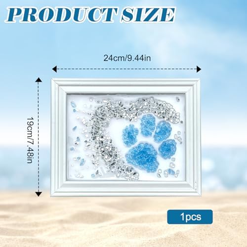 CIYOJA Sea Glass Stained Glass Kit – Cat Paw Resin Art Mosaic Kit for Adults, DIY Craft with Crushed Seaglass, Cute Pet Paw Artwork for Home Décor, Adult Craft Kits Beginners & Creative Art Projects - Image 7