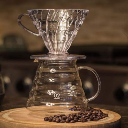 HARIO V60 Plastic Coffee Dripper, Size 02, Clear - Image 6