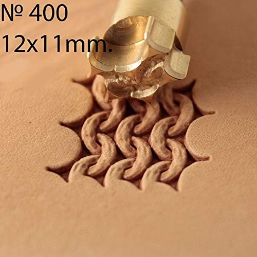 DandS ltd Leather Stamp Tool, Hauberk, Professional Steel Craft Tool for Leatherworking, Embossing, Carving & Stamping Leather Projects, Belts Wallets & DIY Projects Compatible with Mallet #394