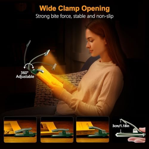 Gritin 19 LED Rechargeable Book Light for Reading in Bed - Image 7