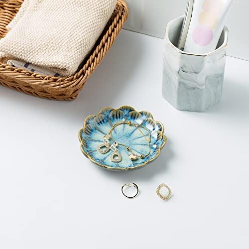 BEUNAIZER Jewelry Dish Tray, Ring Dish, Ceramic Trinket Tray, Key Bowl - Image 3