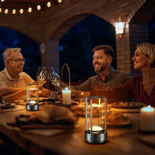 Rechargeable Table Lamp for Outdoor Indoor Portable Lamp with 3 Colors - Image 4