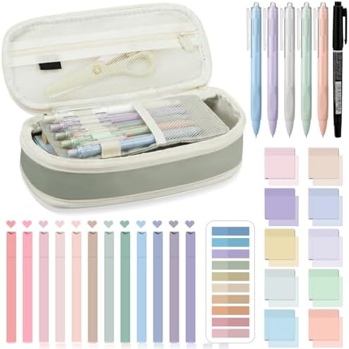 Jutom 39 Pcs Aesthetic Book Annotation Kit,Green,Cute Style by Jutom