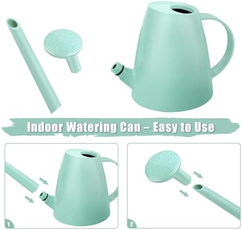 1.8L Watering Can, Small Watering Can for Indoor Plants with Long Spout - Image 3