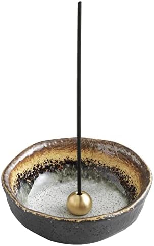 Asayu Japan Small Mini Incense Holder for Sticks 3.3in (83mm) Ceramic Ash by AsayuJapan