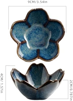 Floral Ceramic Jewelry Tray, 3.5" Ring Holder Trinket Bowl - Image 2