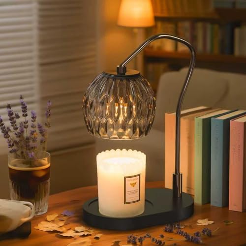 Candle Warmer Lamp with Timer & 4-Level Dimmer, Modern Decor by WYghyronic
