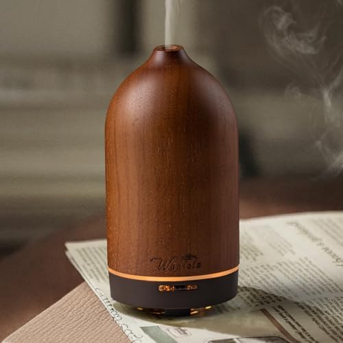 120ml Wood Essential Oil Diffuse - Oil Diffuser for a Pleasant Indoor Atmosphere -Aromatherapy Diffusers for Home or Office by Wanlola