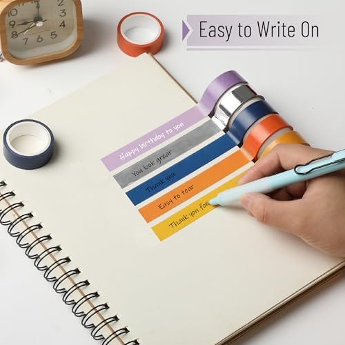 Mr. Pen- Washi Tape Set, 10 Rolls, 5 Yards/Roll, Washi Tape for Scrapbook - Image 3