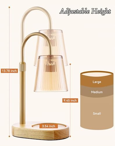 Adjustable Candle Warmer Lamp with Timer - Electric Light Wax Warming - Image 4