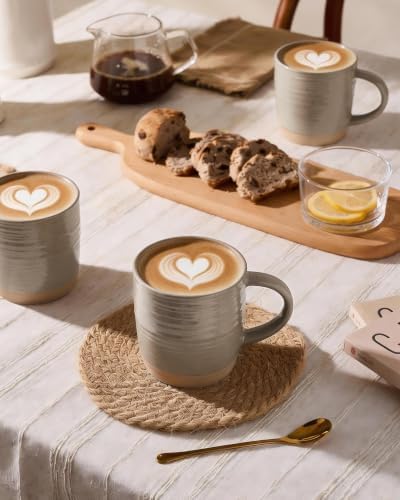 famiware Coffee Mugs Set of 6, 13 oz Mug Set, Ceramic Cup Set with Handle - Image 5