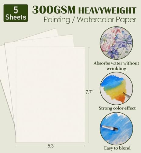 10.8 inch Tabletop Easel for Painting, Small Easel with 5 Papers - Image 4