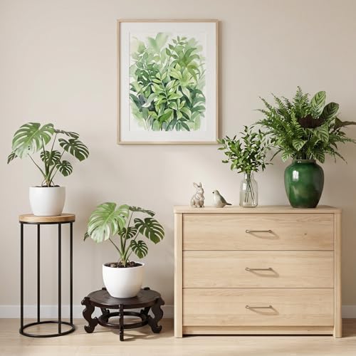 10 Inch Wooden Plant Stand, Vase Stand Indoor Chinese - Image 4