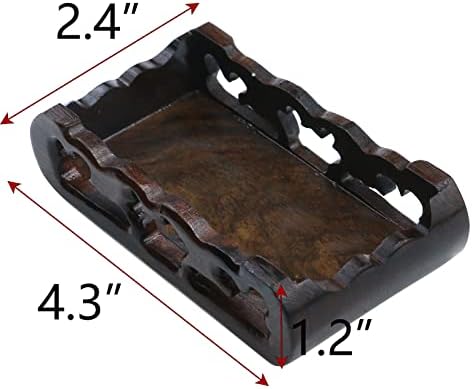 Rectangle Furniture Wooden Display Stand Base, 4.84" Inner Diameter - Image 2