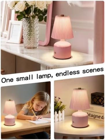 Table Lamp for Bedroom, Small Bedside Lamp Warm Light Touch Nightstand Lamp - Image 6