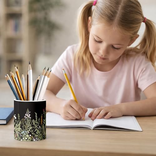 Ceramic Pen Holder Desk Accessories Brush Holder Pencil Holder Organizer - Image 6