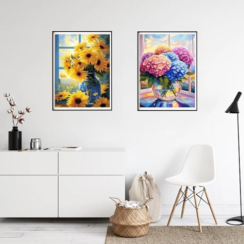 DOZEEZOP 4-Pack Diamond Art Kit for Adults, 5D Diamond Painting 12x16 Inch - Image 5
