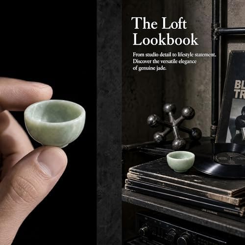 2 PCS Ring Bowl Jade Stone Trinket Dish Small Jewelry Holder Suitable For Vanity Nightstand Desk Decor Crystal Storage Home Office Accessories - Image 3