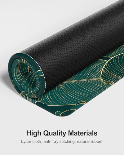 Auhoahsil Large Mouse Pad with Wrist Rests for Keyboard & Mouse, Thick Soft Ergonomic Memory Foam Wrist Supports, Big & Long Desk Mat 35.5 x 15.7 in, for Office Gaming Computer, Tropical Leaf - Image 6