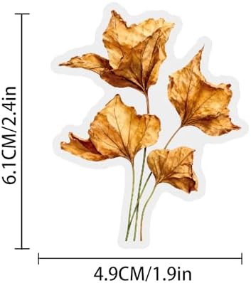 50PCS Transparent Flora Scrapbook Stickers, Flower-G - Image 5