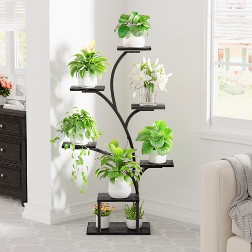 BACEKOLL Plant Stand Indoor with Grow Light, 7 Tier 49" Lighted Plant Shelf - Image 4
