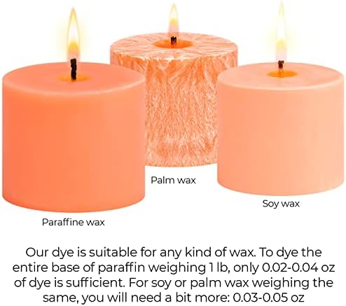 Orange Candle Dye 2 oz for Soy Candle Making – Wax Color Chips - Image 5