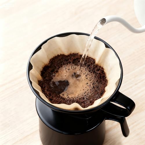 Ceramic Pour Over Coffee Dripper, V-Shaped Coffee Filter Cone - Image 6