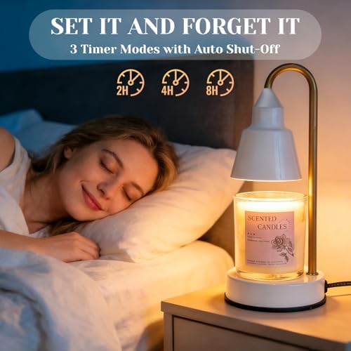 WcoDusak Complete Candle Making Kit with Warmer Lamp & Wax Melter for Adult - Image 3