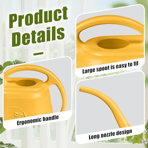 Plant Watering Can - 1/2 Gallon - Orange - Image 3