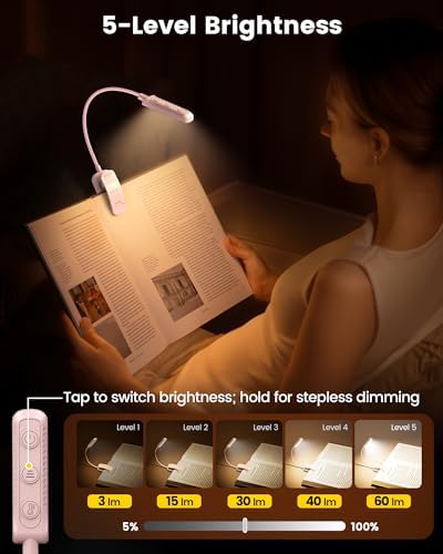 Glocusent 13 LED Book Lights for Reading at Night, Gifts for Book Lovers - Image 3