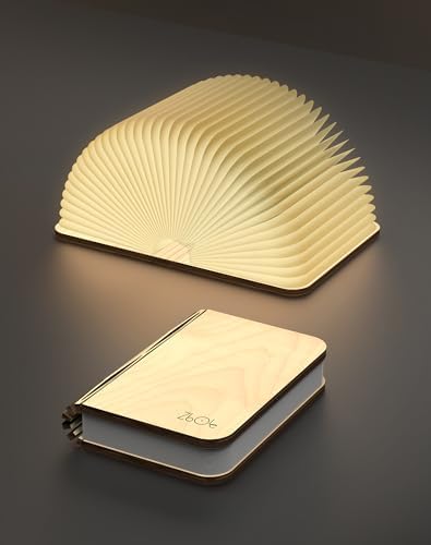 4.7 in Wooden Book Lamp, Book Lovers Gifts,Teacher Appreciation Gifts by ZBOLE