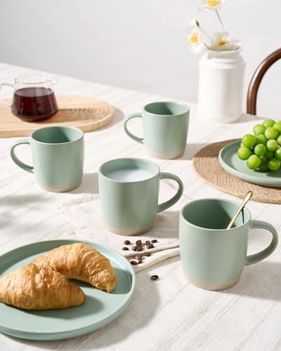 famiware Coffee Mugs Set of 8, Milkyway 13 oz Ceramic Cup Set with Handle - Image 6