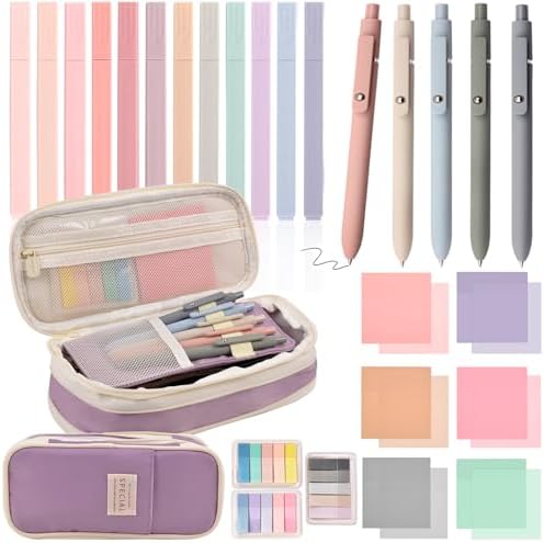 Aesthetic School Bible Highlighter Pen - Writing Correction Set, Purple by ChezMax