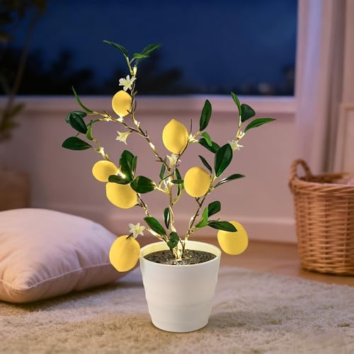 Artificial Lemon Tree Lamp Night Light for Home Shop Cafe Wedding Decor - Image 2