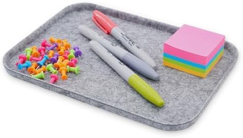 Welaxy Gray Felt Tray Lid for Storage Bin Drawer Organizer Catchall Holder by Welaxy