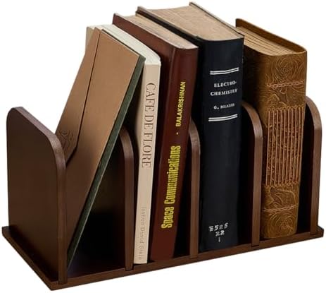 FINGERINSPIRE Desk Organizer Mail Holders 12x5x6 Inch 4 Compartments Bamboo Desk File Storage Stands Document Sorting Rack for Office, Home, School Desktop Organization by FINGERINSPIRE