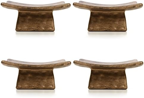 Hosley Square Candle Holder Pedestal with Incense Stick Holder – Decorative Display Stand for Pillar Candles, Small Décor & Meditation Spaces by HOSLEY