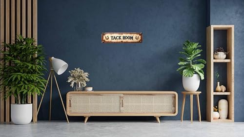 Vintage Tin Tack Room Sign Retro Metal Sign Suitable For Tack Room Home Farm Garden - Multi-Purpose For Indoor/Outdoor Use Plaque 4x16 Inch - Image 5