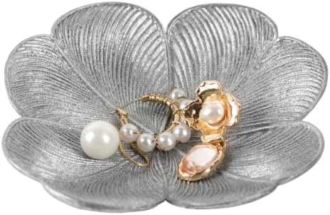 NIKKY HOME Small Jewelry Tray, Metal Trinket Dish for Ring, Earring, Keys by NIKKYHOME