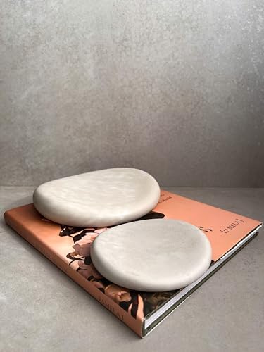 Pebble Concrete Tray, Organic Cement Tray, Nightstand Catch All, Jewelry Display, Chunky Trinket Tray, Ring Dish, Chubby Dish, Nordic Decor, Japandi Homewares - Image 5