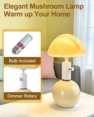 Lightdot Mid Century Modern Stepless Dimmable Table Lamp Ceramic - Image 6