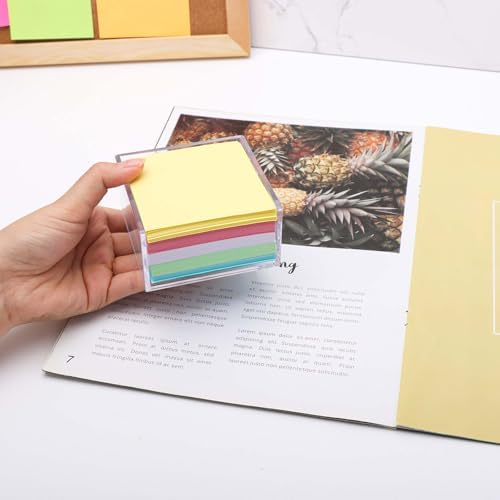 NatSumeBasics Clear Sticky Note Holder Dispenser Aesthetic Desk Organizer - Image 6
