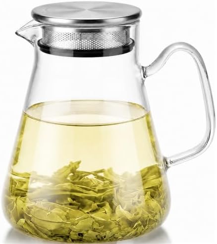 Baalaka Glass Teapot with Infuser, Stovetop Glass Tea Kettle, 33oz/1000ml by Baalaka
