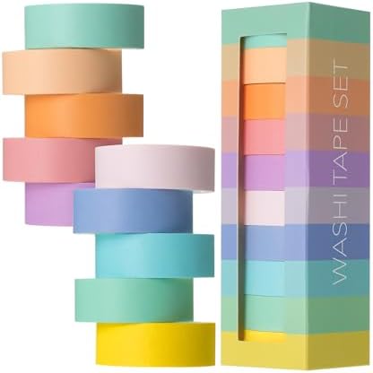Mr. Pen- Washi Tape Set, 10 Rolls, 5.5 Yards/Roll, Washi Tape for Scrapbook by MrPen