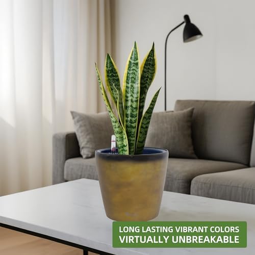Dexceder 9x8 Self Watering Planter (Yellow Brown Gradient) - Image 6
