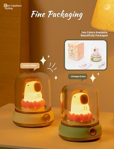 WANIDEA Capybara Night Light for Kids, Cute Lamp and Ambient Lighting - Image 3